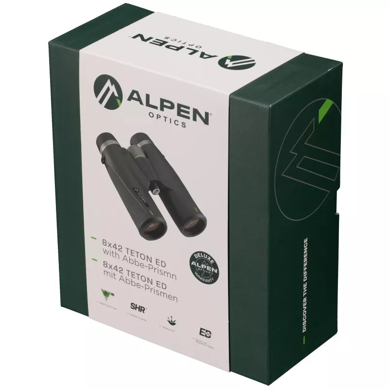 Prismáticos ALPEN OPTICS Teton 8x42 con prismas de Abbe / cristal ED