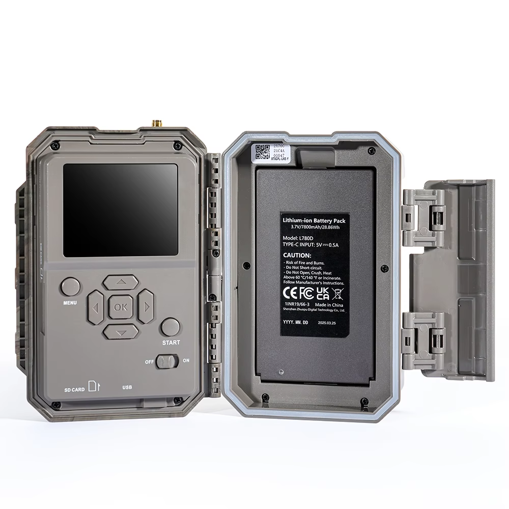 GardePro X70GPL PRO – Cámara 4G GPS con Batería de Litio, Grabación en Directo y Panel Solar