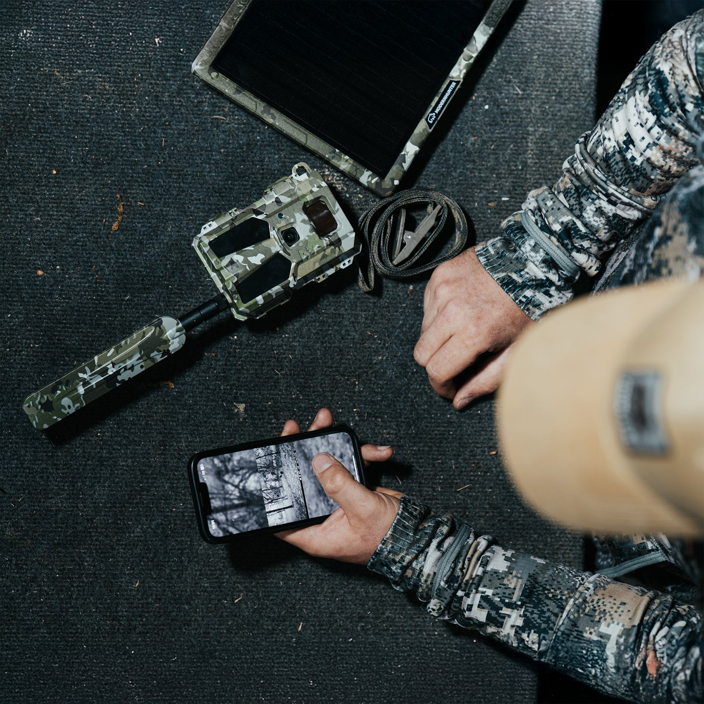 MODERNHUNTER Hunter 4G Mini LTE-SIM cámara de fototrampeo, campo de visión de 60°, IR 940 nm